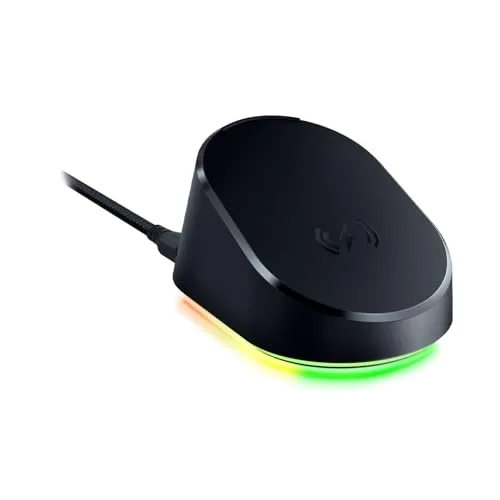 Station de chargement - Razer - Basilisk v3 Pro - Charge sans fil - Éclairage Chroma RGB - Design moderne - vue 9