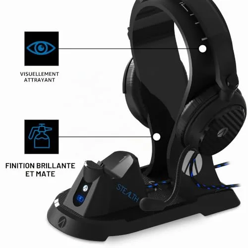 Station de chargement - Stealth - Ultimate - Noir - Accessoire PS4 - 5 en 1 - vue 7