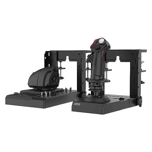 Système de vol et support Hotas pour PC - Hori - Double manette fontion de gouvernail - 200 fonctions configurables - vue 3