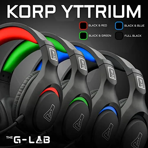 The G-Lab KORP Yttrium Noir - Casque Gaming PC PS4 Xbox - vue 2