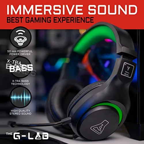 The G-Lab KORP Yttrium Noir - Casque Gaming PC PS4 Xbox - vue 3
