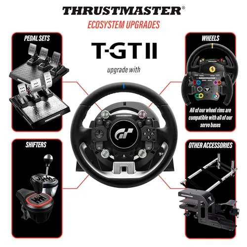 THRUSTMASTER T-GT II Pack Volant Gaming - Compatible : PC PS5 PS4 - H310 x l525 x P380 mm - vue 5