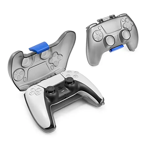 TOMTOC A05-027D01 coque rigide transparente mat pour manette PS5