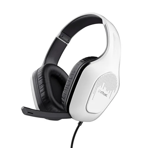 Trust GXT 418W Rayne Casque Gaming Léger Blanc 50 mm