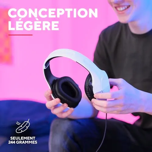 Trust GXT 418W Rayne Casque Gaming Léger pour PC Xbox PS4 PS5 Switch Mobile Transducteurs 50 mm Jack 3.5 mm Câble de 2 m - vue 3