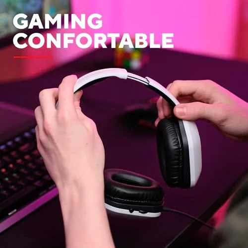 Trust GXT 418W Rayne Casque Gaming Léger pour PC Xbox PS4 PS5 Switch Mobile Transducteurs 50 mm Jack 3.5 mm Câble de 2 m - vue 7