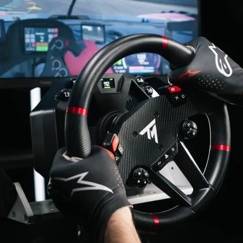 Volant de course avec base + pédalier - THRUSTMASTER - T598 P - Moteur Direct Axial Drive - PC PS4 PS5 - vue 2