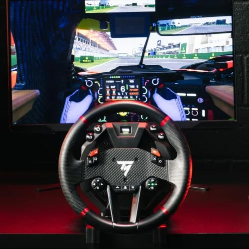 Volant de course avec base + pédalier - THRUSTMASTER - T598 P - Moteur Direct Axial Drive - PC PS4 PS5 - vue 3