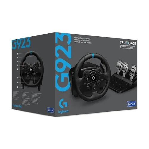 Volant de Course - G923 - TRUEFORCE - Pédales Incluses - Compatible PS5 PS4 et PC - Design Racing Noir - vue 9