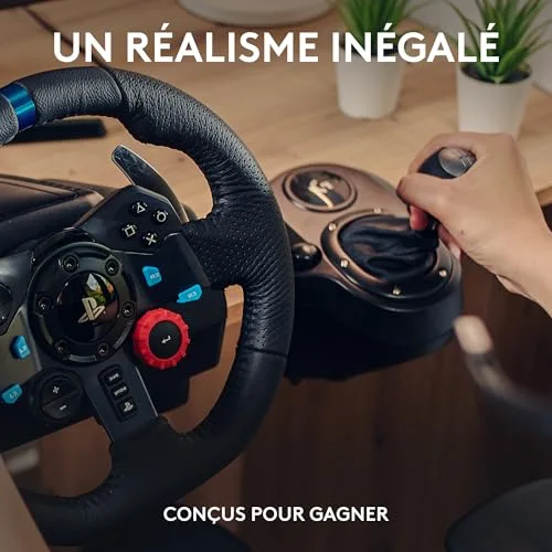 Volant de course - LOGITECH G - G29 SE - Cuir véritable - Retour de force - Pédalier personnalisable - vue 2