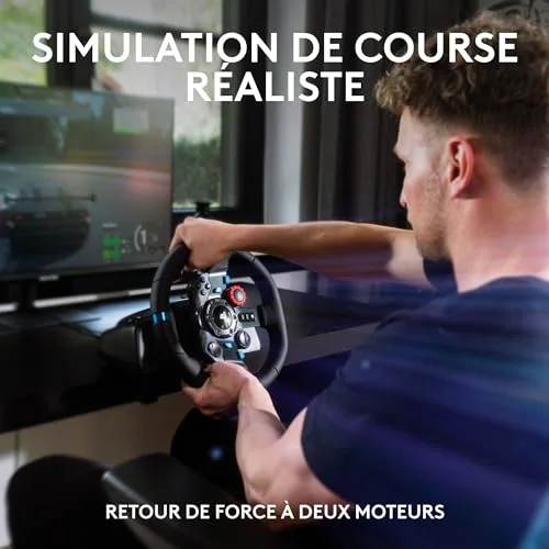 Volant de course - LOGITECH G - G29 SE - Cuir véritable - Retour de force - Pédalier personnalisable - vue 4