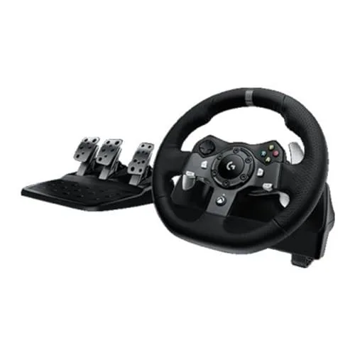 Volant de course - LOGITECH - Volant + Pédalier - Cuir cousu à la main - Angle de rotation 900° - USB - vue 3