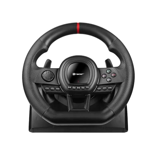 Volant de jeux - Tracer - Ensemble volant avec pédales - Compatible PS3 PS4 Xbox - 270° rotation - USB - vue 2