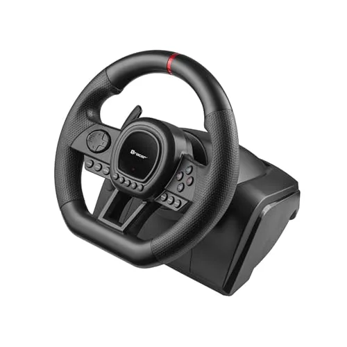 Volant de jeux - Tracer - Ensemble volant avec pédales - Compatible PS3 PS4 Xbox - 270° rotation - USB - vue 5