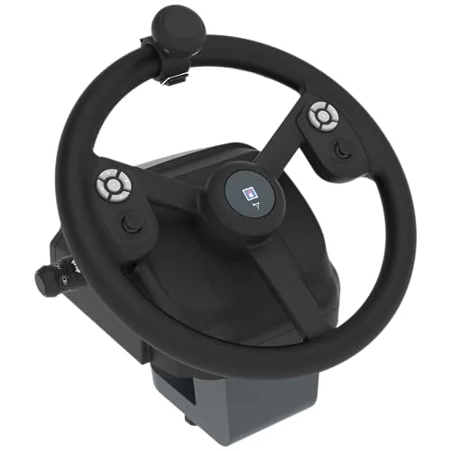 Volant de simulation agricole - HORI - PC - 340 mm - 900° de rotation - 76 boutons - vue 3