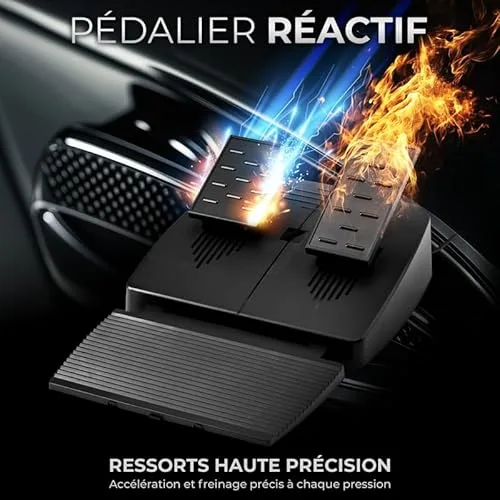 Volant gaming - SPIRIT OF GAMER - Race Wheel Pro 5 - Volant 255 cm - Multi-plateforme - Rotation 270° - vue 7