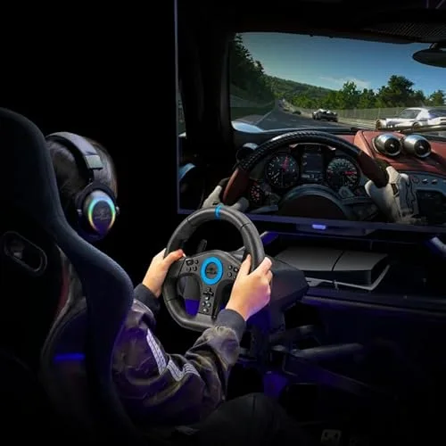 Volant gaming - SPIRIT OF GAMER - Race Wheel Pro 5 - Volant 255 cm - Multi-plateforme - Rotation 270° - vue 9