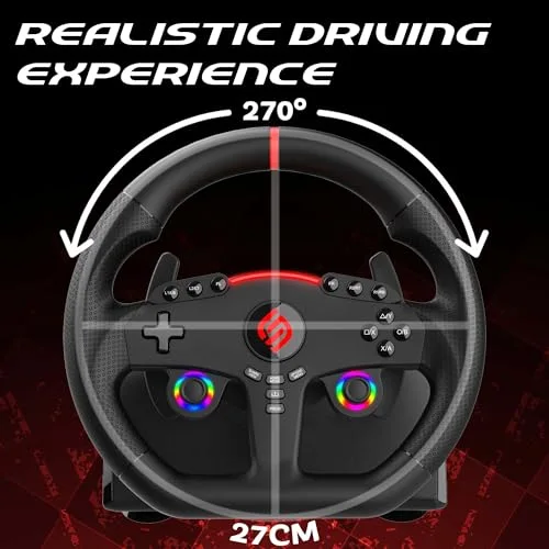 Volant gaming - SUBSONIC - Double joysticks LED - PS4 PC Switch Switch 2 Xbox One Xbox Series - vue 7