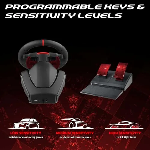 Volant gaming - SUBSONIC - Double joysticks LED - PS4 PC Switch Switch 2 Xbox One Xbox Series - vue 9