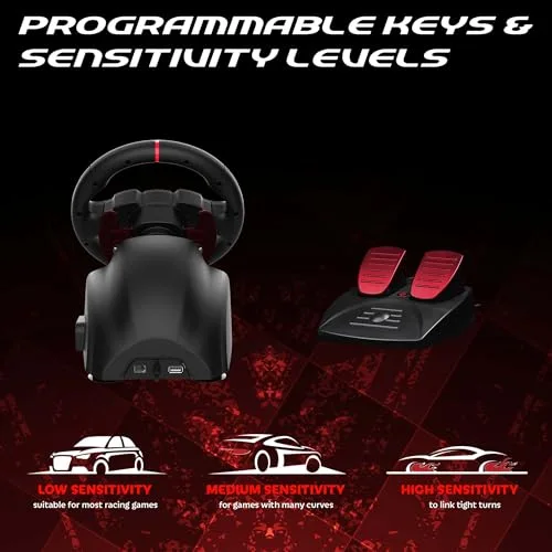 Volant gaming - SUBSONIC - Double joysticks LED - PS4 PC Switch Switch 2 Xbox One Xbox Series - vue 5