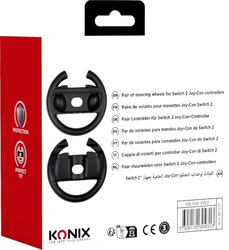 Volant Konix 61889000118 Switch 2 Noir Paquet de 2 - vue 7