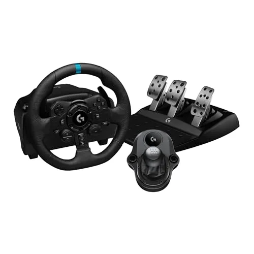 Volant Logitech G G923 SE avec pédales et levier TRUEFORCE - vue 2