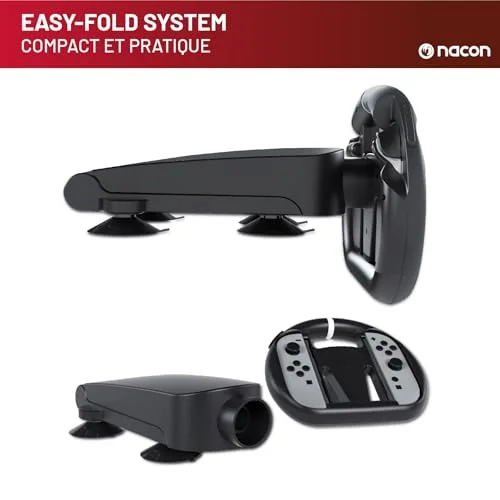 Volant NACON NA028232 pliable ventouses Nintendo Switch 2 noir - vue 4