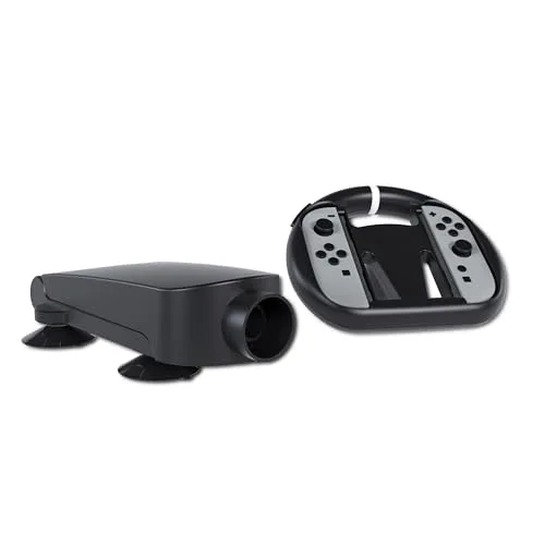 Volant NACON NA028232 pliable ventouses Nintendo Switch 2 noir - vue 6