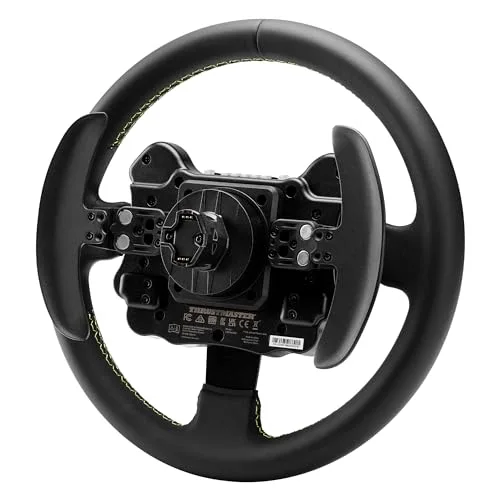 Volant PC/PS4/PS5/Xbox - THRUSTMASTER - Evo Racing 32R - Leather Cuir/structure Alu 32cm Palettes magnétiques 25 boutons - vue 2