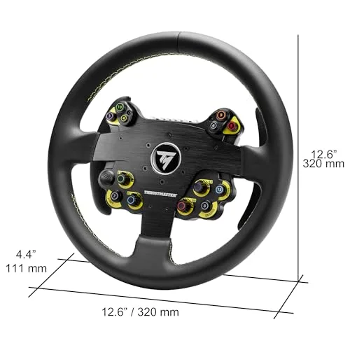 Volant PC/PS4/PS5/Xbox - THRUSTMASTER - Evo Racing 32R - Leather Cuir/structure Alu 32cm Palettes magnétiques 25 boutons - vue 6