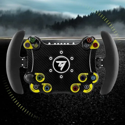 Volant PC/PS4/PS5/Xbox - THRUSTMASTER - Evo Racing 32R - Leather Cuir/structure Alu 32cm Palettes magnétiques 25 boutons - vue 7