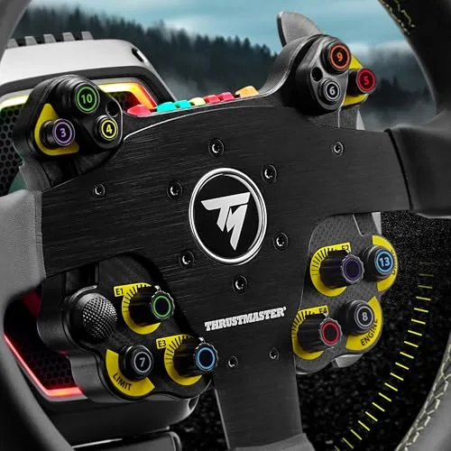 Volant PC/PS4/PS5/Xbox - THRUSTMASTER - Evo Racing 32R - Leather Cuir/structure Alu 32cm Palettes magnétiques 25 boutons - vue 8