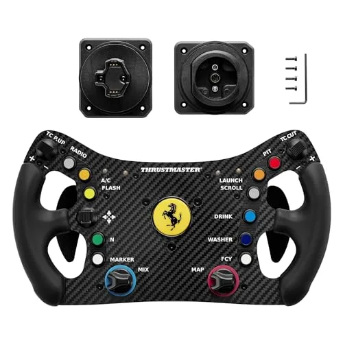 Volant - THRUSMASTER - Ferrari 488 GT3 Wheel Add-On - Noir et Rouge - vue 2