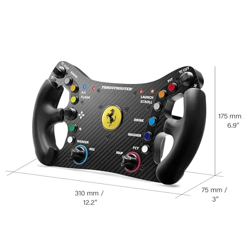 Volant - THRUSMASTER - Ferrari 488 GT3 Wheel Add-On - Noir et Rouge - vue 4
