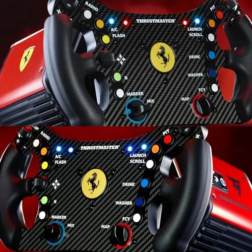 Volant - THRUSMASTER - Ferrari 488 GT3 Wheel Add-On - Noir et Rouge - vue 7