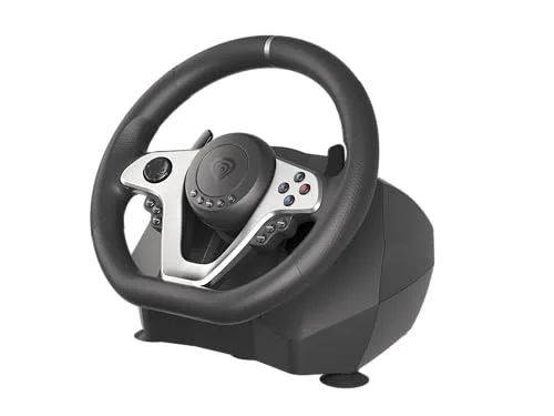 Volant USB - GENESIS - Seaborg 400 - Noir Argent - Compatible Nintendo Switch - Pédales incluses - vue 3