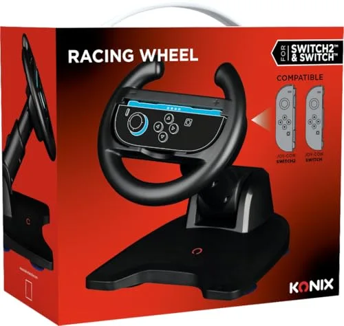 Volante Konix Plegable Nintendo Switch Joy-Con Ventosa Noir - vue 6