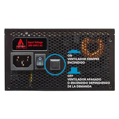 ABYSM Morpheo GX5 850W noir rouge - vue 4