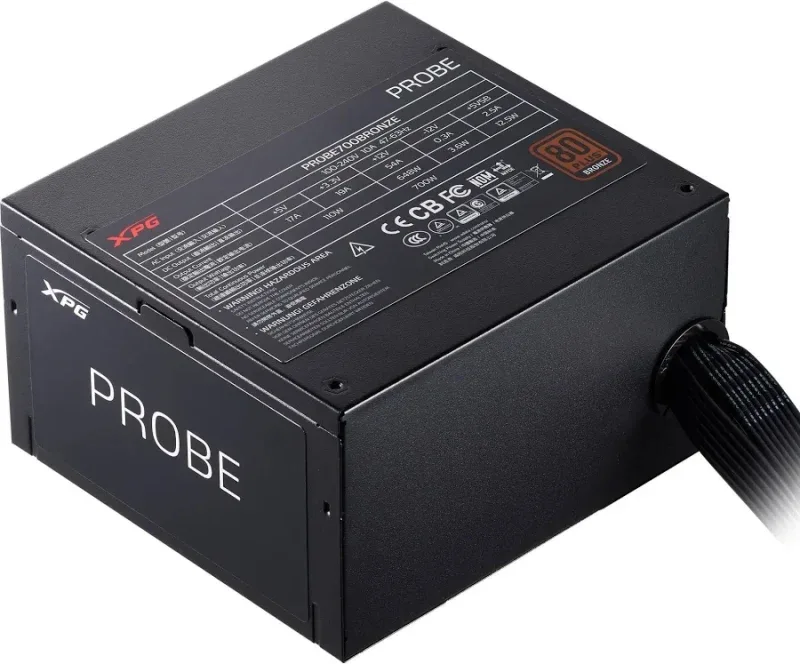 Alimentation XPG 600 W 80 PLUS Bronze PROBE BRONZE ATX v2.52 Condensateurs 105 °C - image 2