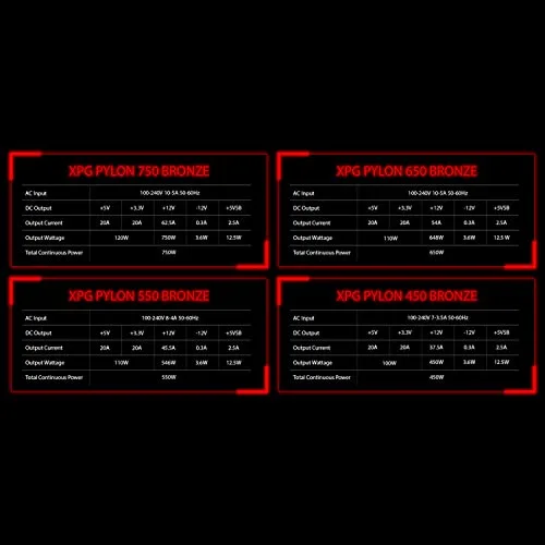 Adata XPG Pylône 750W 80+ Bronze - vue 7