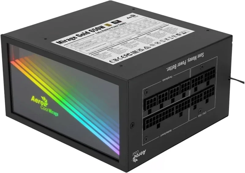 Aerocool Mirage Gold RGB 650W 80+ Gold modulaire