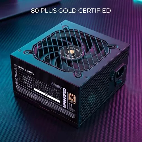 Alimentation PC - MARS GAMING - MPB650PSID - 650W - 80 PLUS Gold - ATX 3.1 PCIe 5.1 - vue 2