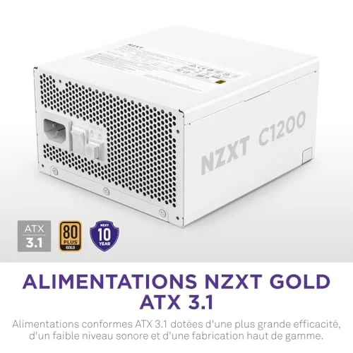 Alimentation PC - NZXT - PA-2G2BW-EU - 1200 W - vue 2