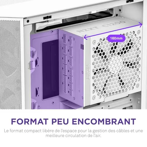 Alimentation PC - NZXT - PA-2G2BW-EU - 1200 W - vue 9