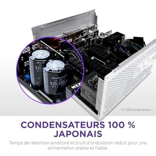 Alimentation PC - NZXT - PA-8G2BW-EU - 850 W - vue 7