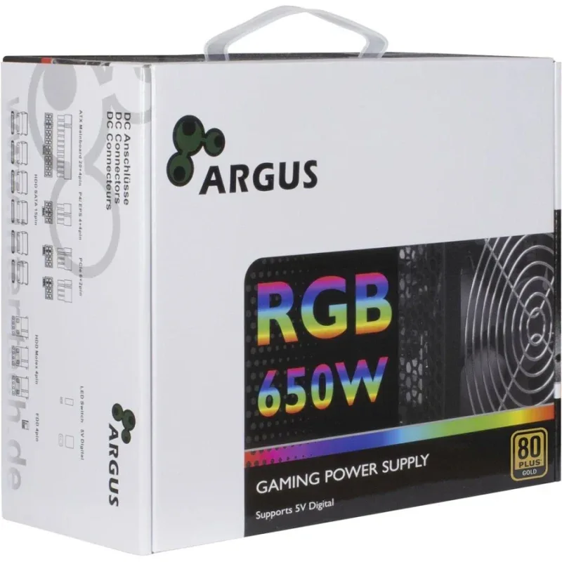 Argus RGB-650W CM II alimentation  modulaire 650 watt - image 4