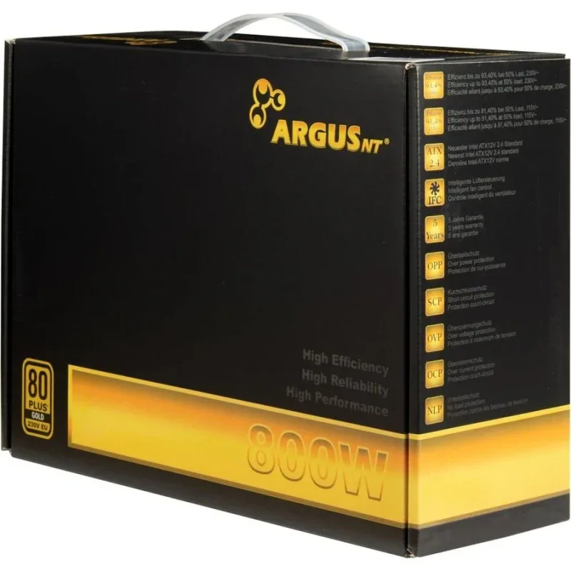 ArgusNT GPS-800 unité d''alimentation d''énergie 20+4 pin ATX ATX Noir alimentation 800 watt - image 4