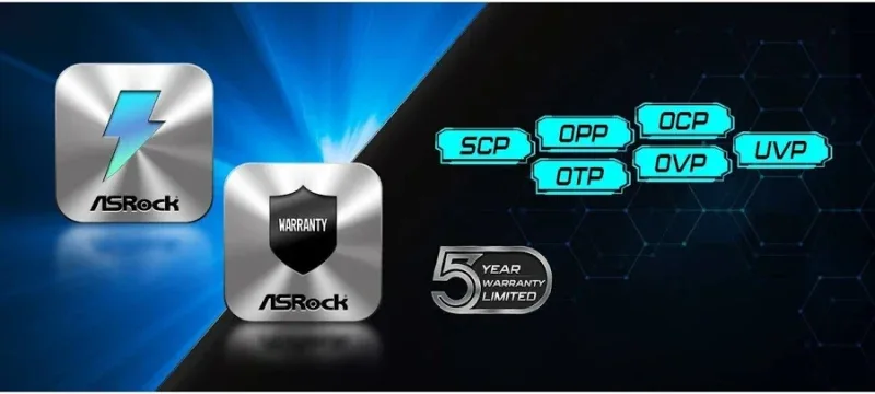 Alimentation Asrock 650 W 80 PLUS Bronze Challenger CL-650B avec protections avancées - image 5