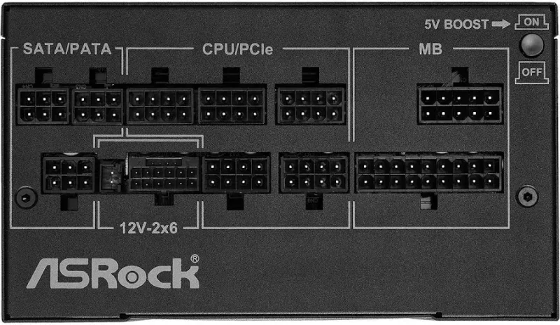 Alimentation modulaire multi-rails Asrock 1000 W 80+ Gold Phantom Gaming, garantie 5 ans - image 4