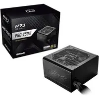 Fuente de Alimentación AsRock PRO-750G 750W Certificación 80 PLUS Gold ATX - alimentation vue principale